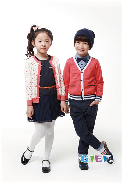 TWINKIDS童装2017新品波点针织开衫