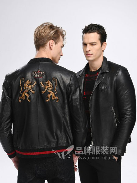 HK.SAMBRA男装品牌2018冬季徽章刺绣棉服夹克外套