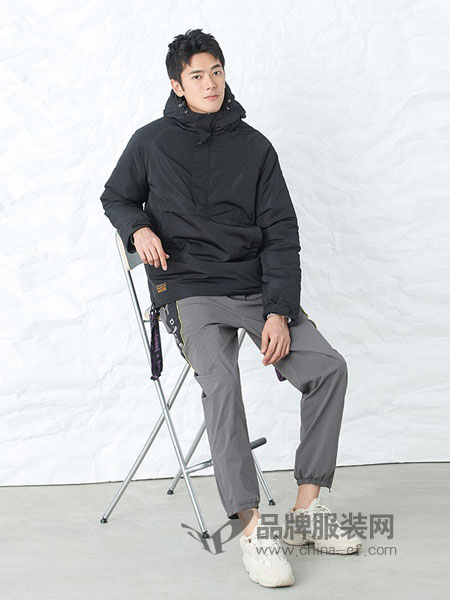 Dusty男装品牌2018秋冬休闲韩版棉服连帽棉衣加厚外套