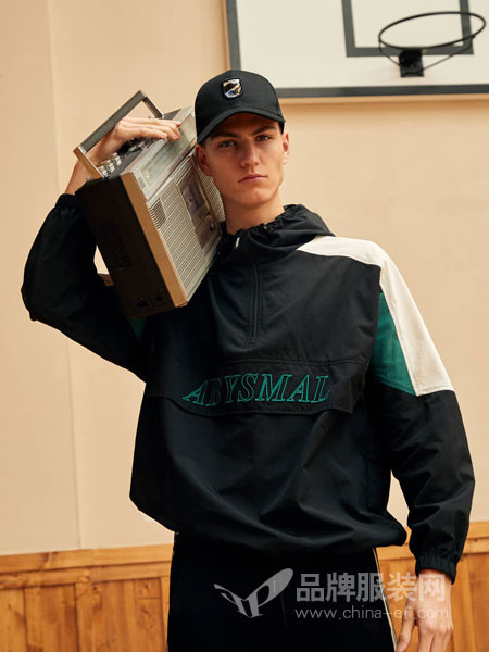 GRSAGA男装品牌2019春季潮流修身黑色印花薄款休闲棒球服夹克外套