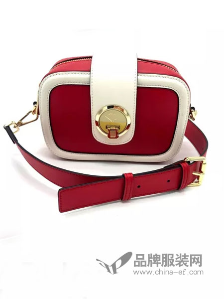 澳洲袋鼠箱包品牌2019春夏新款韩版时尚撞色零钱包单肩斜挎包女宽带小方包