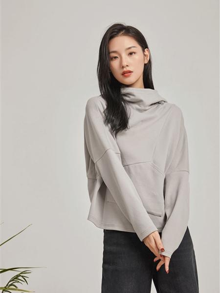 片断女装品牌2020秋冬灰色冷淡慵懒风时尚百搭上衣