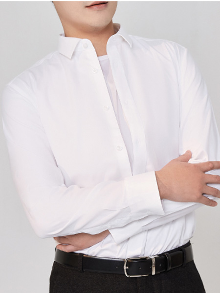 秋意浓男装品牌商务风纯色衬衣