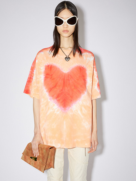 Acne Studios女装品牌2022夏季爱心街头风时尚T恤