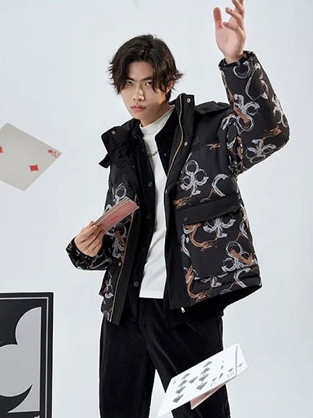 易构男装品牌2022秋冬复古百搭羽绒服