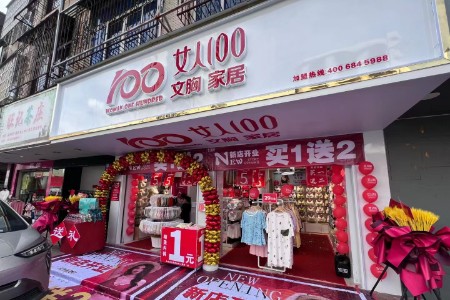 女人100内衣实体店铺展示图